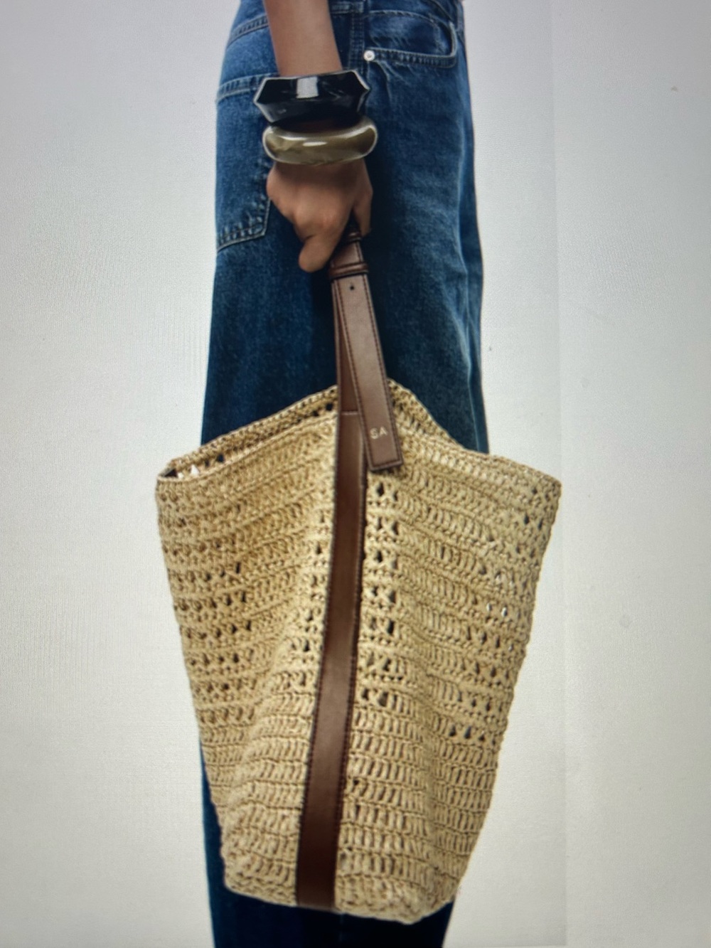 Zara Woven Tote - Picture 3 of 7
